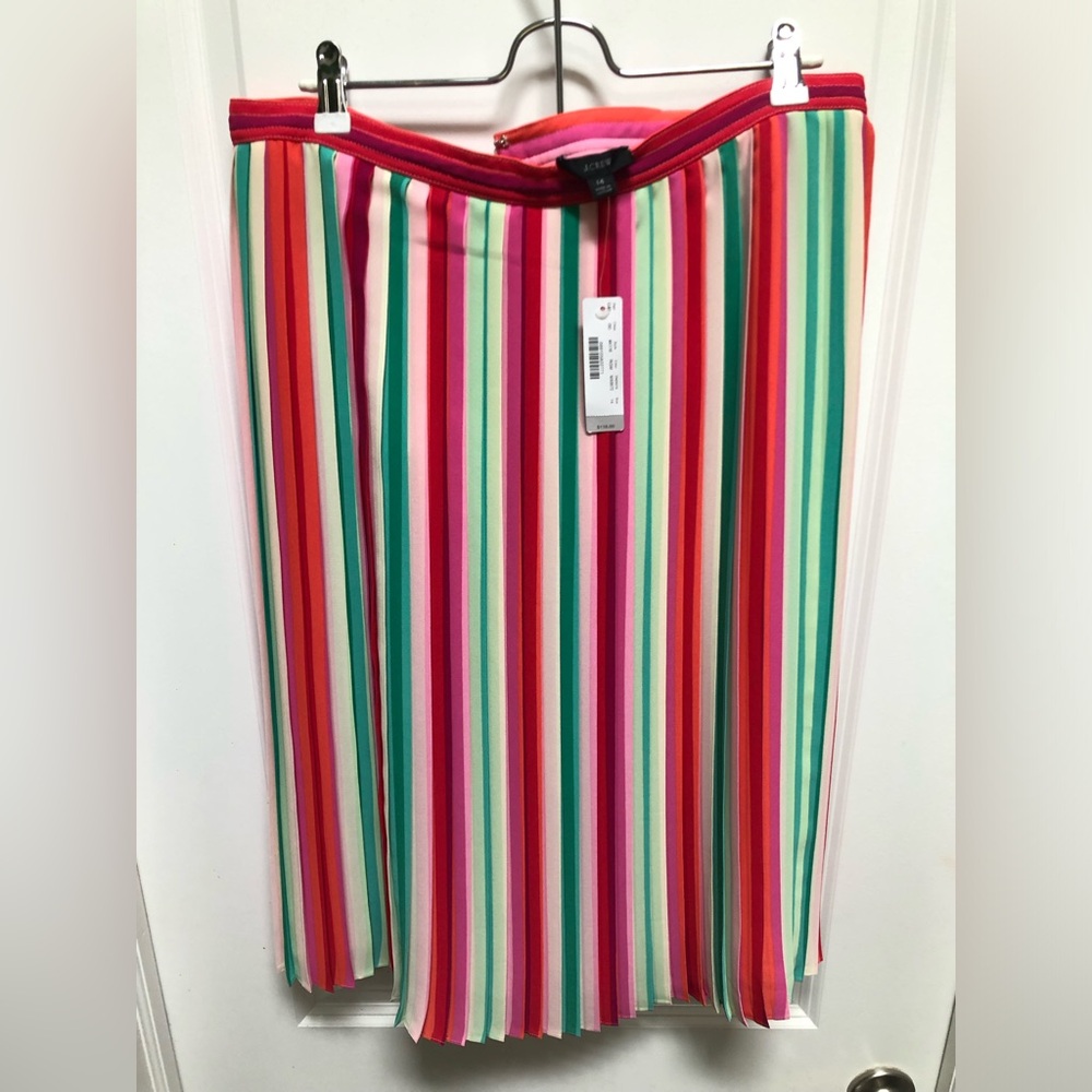 J. Crew Multicolor Striped Skirt